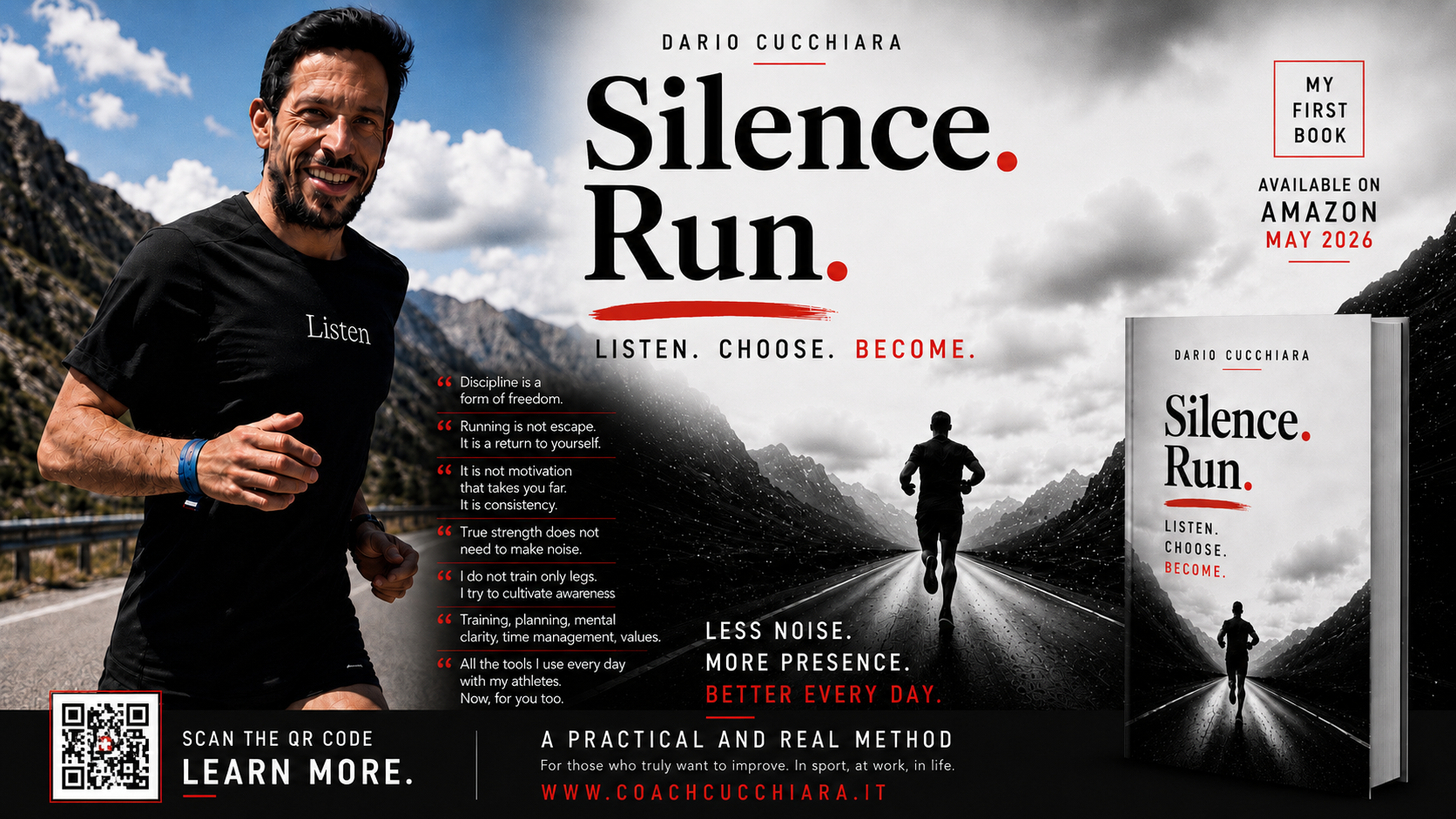 Silence Run book cover by Dario Cucchiara