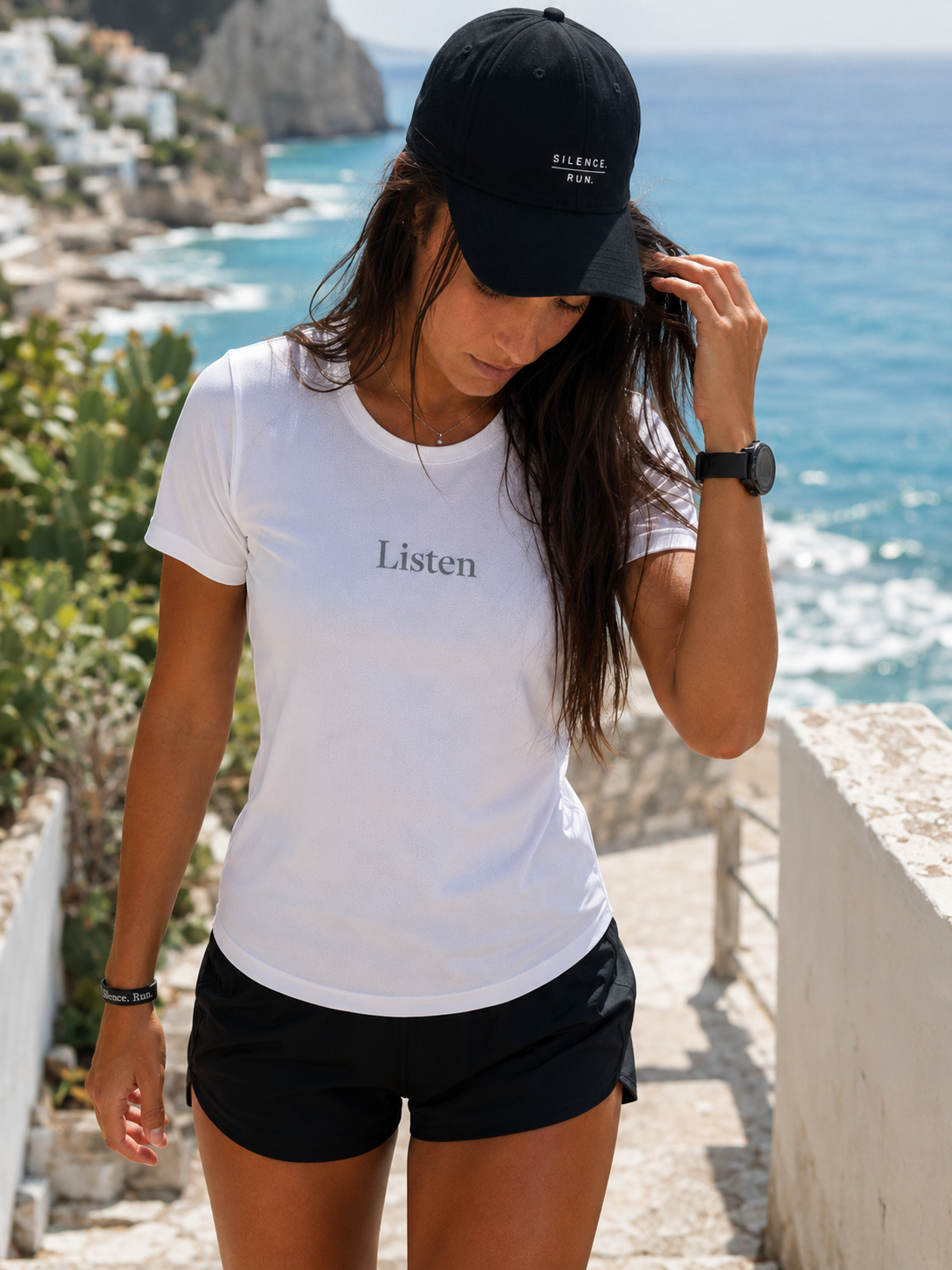 Maglia Silence Run fronte costa mediterranea